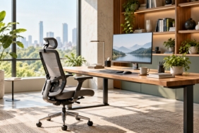 Modern ergonomik ofis çalışma alanı