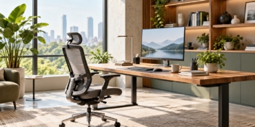 Modern ergonomik ofis çalışma alanı